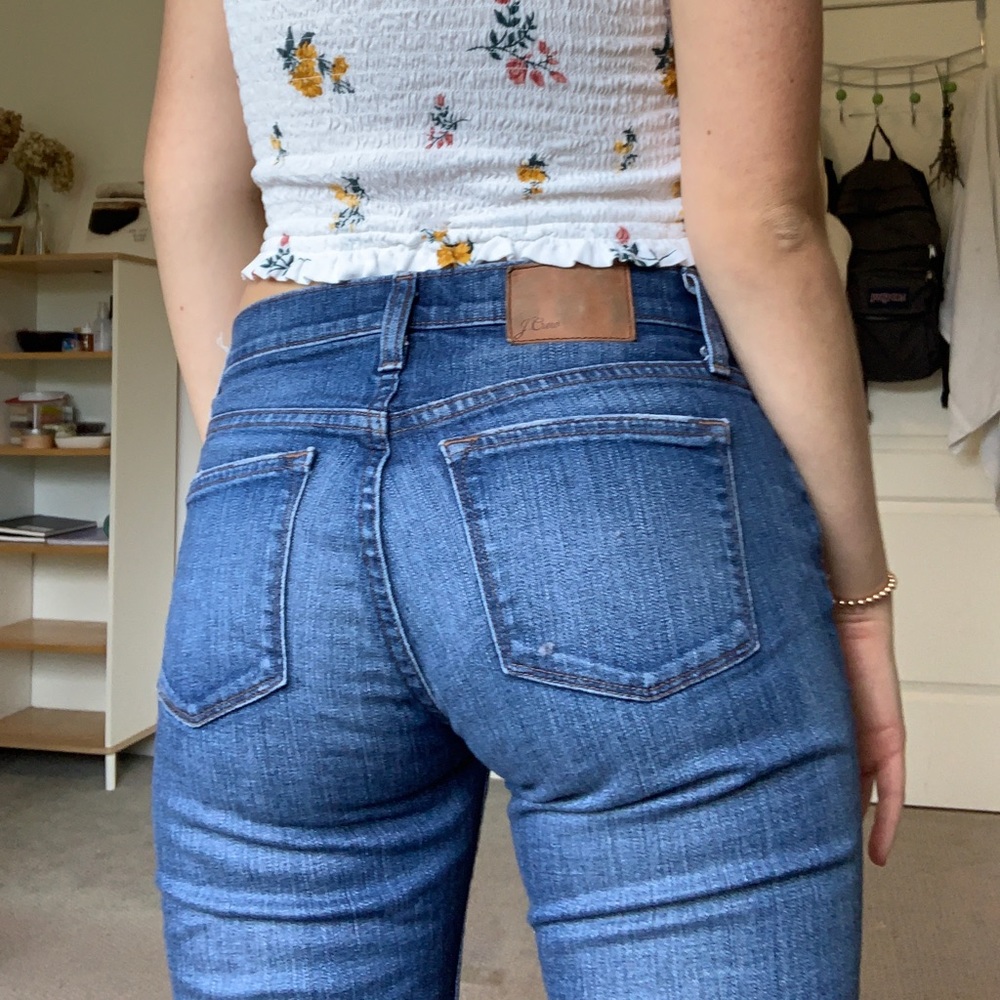 J crew ripped jeans